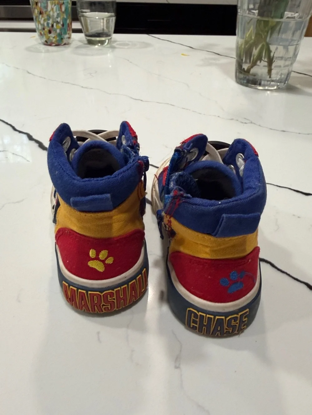 Paw Patrol High-Top Sneakers in Blue, Red and Yellow